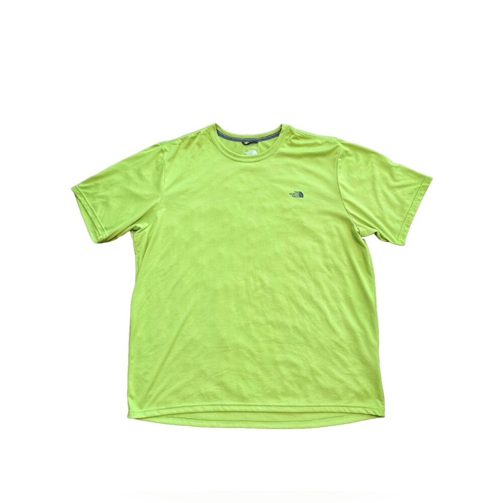 North Face Mens Shirt Size XL Bright Green Tee Short Sleeve Lightweight Casual